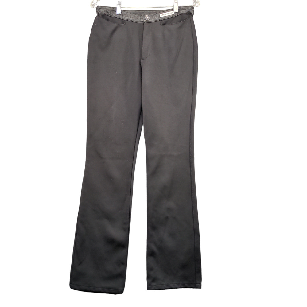 Harley-Davidson Women's Riding Pants Black Size 6 Nylon Leather Trim